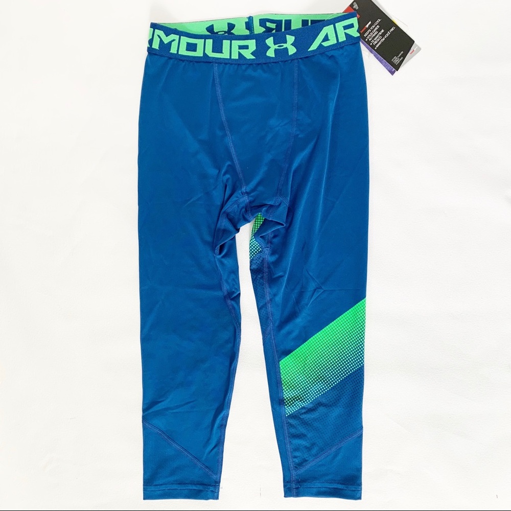 UNDER ARMOUR 3/4 BOYS COMPRESION TIGHT O-175 - Picture 2 of 6